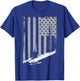 Submariner American Flag Patriotic Submarine Veteran Grandpa T-Shirt - T-Shirt | Royal
