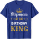 Stepmom of the Birthday King Party Family Celebration T-Shirt - T-Shirt | Royal