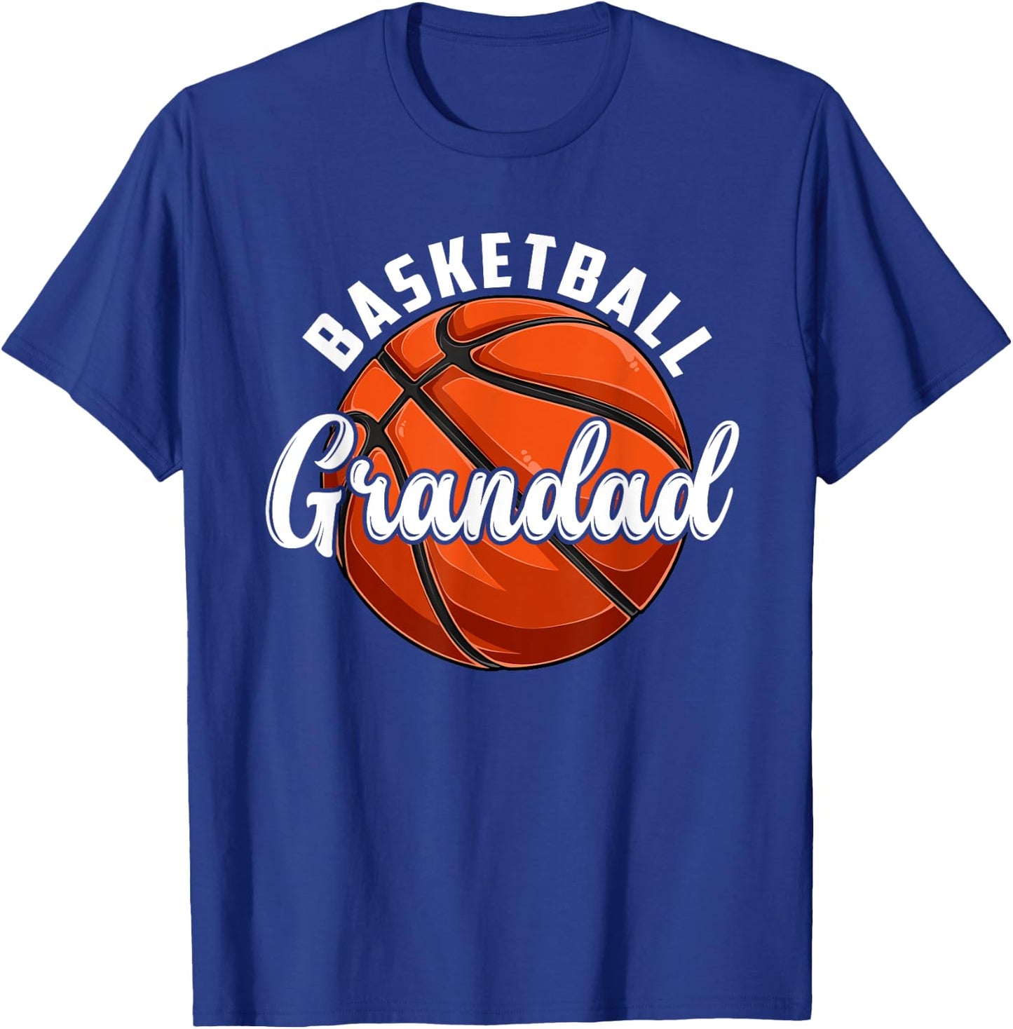 Basketball Grandad Vintage Retro Basketball Fathers Day T-Shirt - T-Shirt | Royal