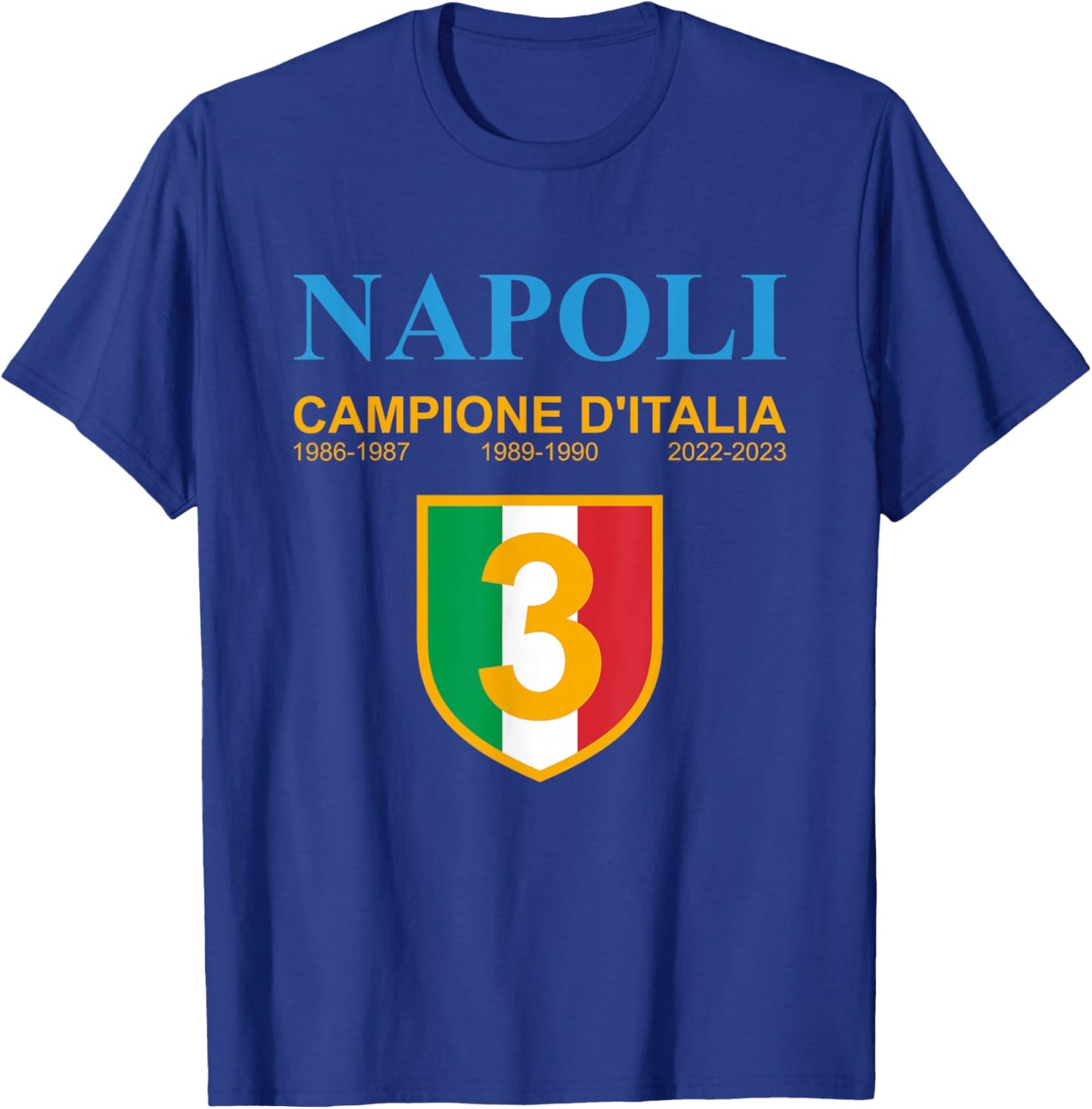 Naples 2022 2023 Italy Champion T-Shirt - T-Shirt | Royal