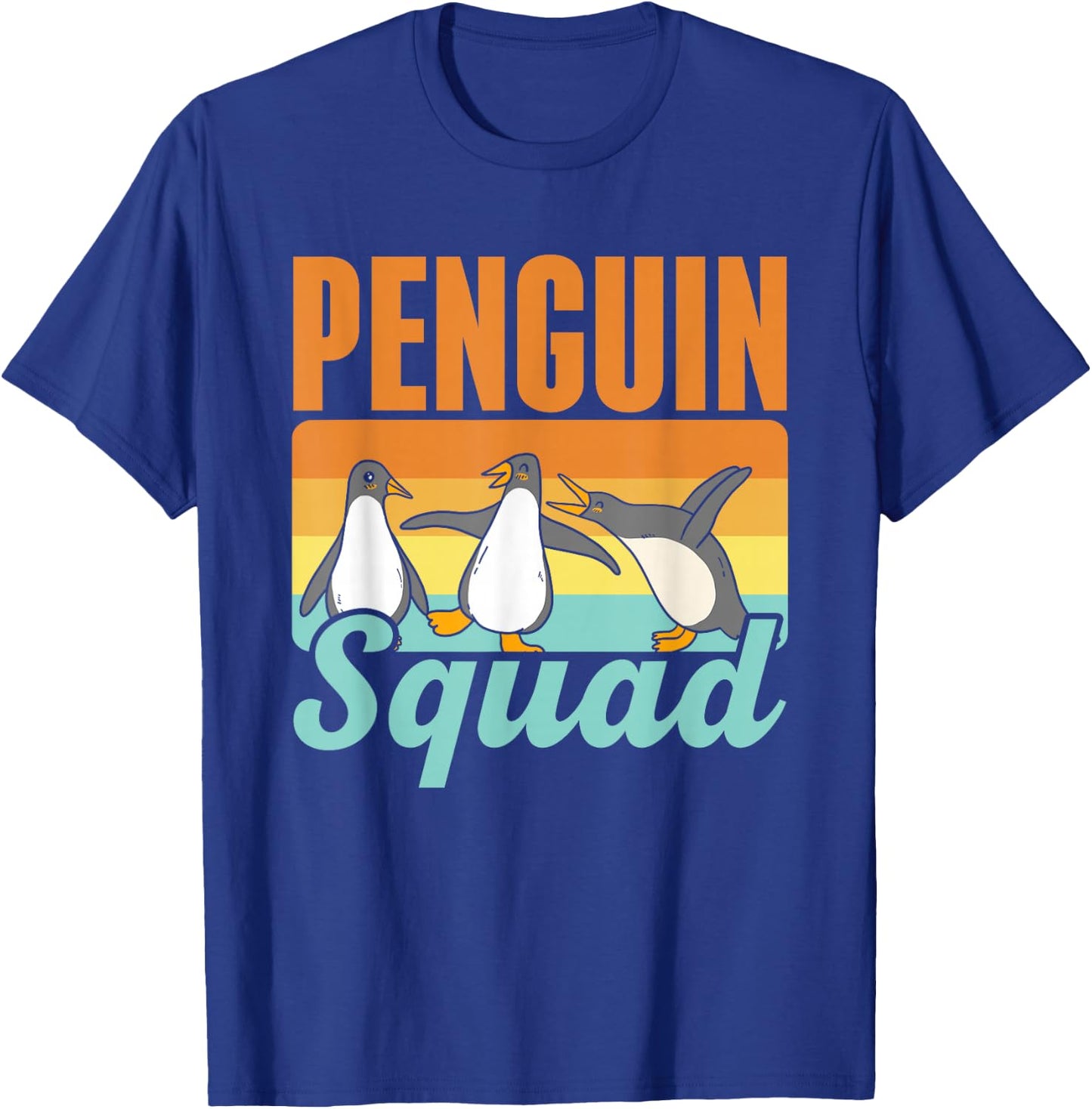Penguin Team Animal Lover Penguins Cute Penguin T-Shirt - T-Shirt | Royal