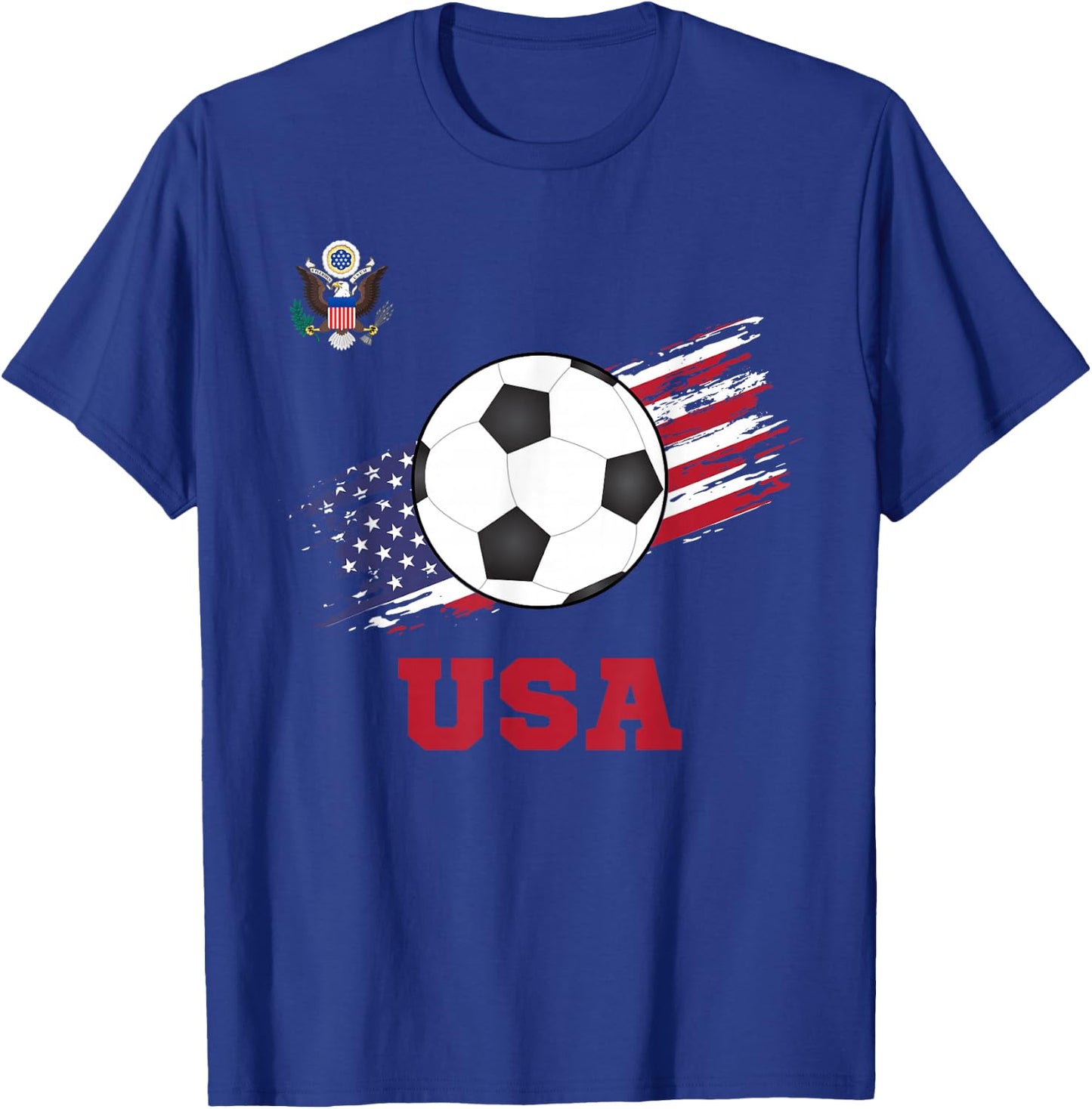 United States Soccer American Football USA Futbol T-Shirt - T-Shirt | Royal