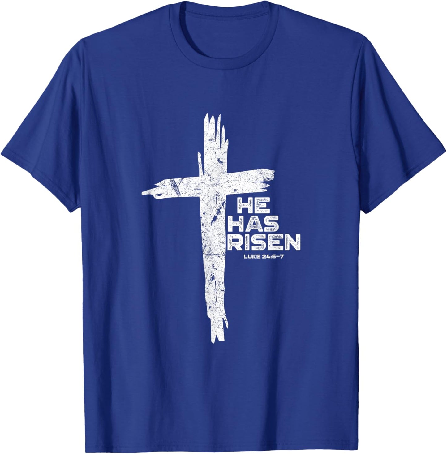 Happy Easter Jesus He Has Risen Religious Christian T-Shirt - T-Shirt | Royal