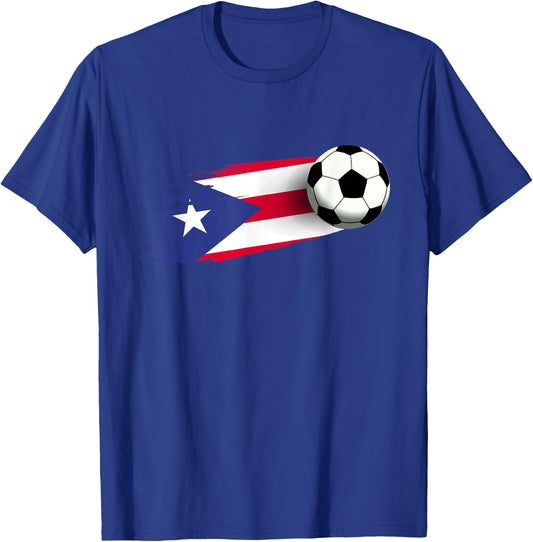 Puerto Rico Flag Jersey Puerto Rico Soccer Team Puerto Rico T-Shirt - T-Shirt | Royal