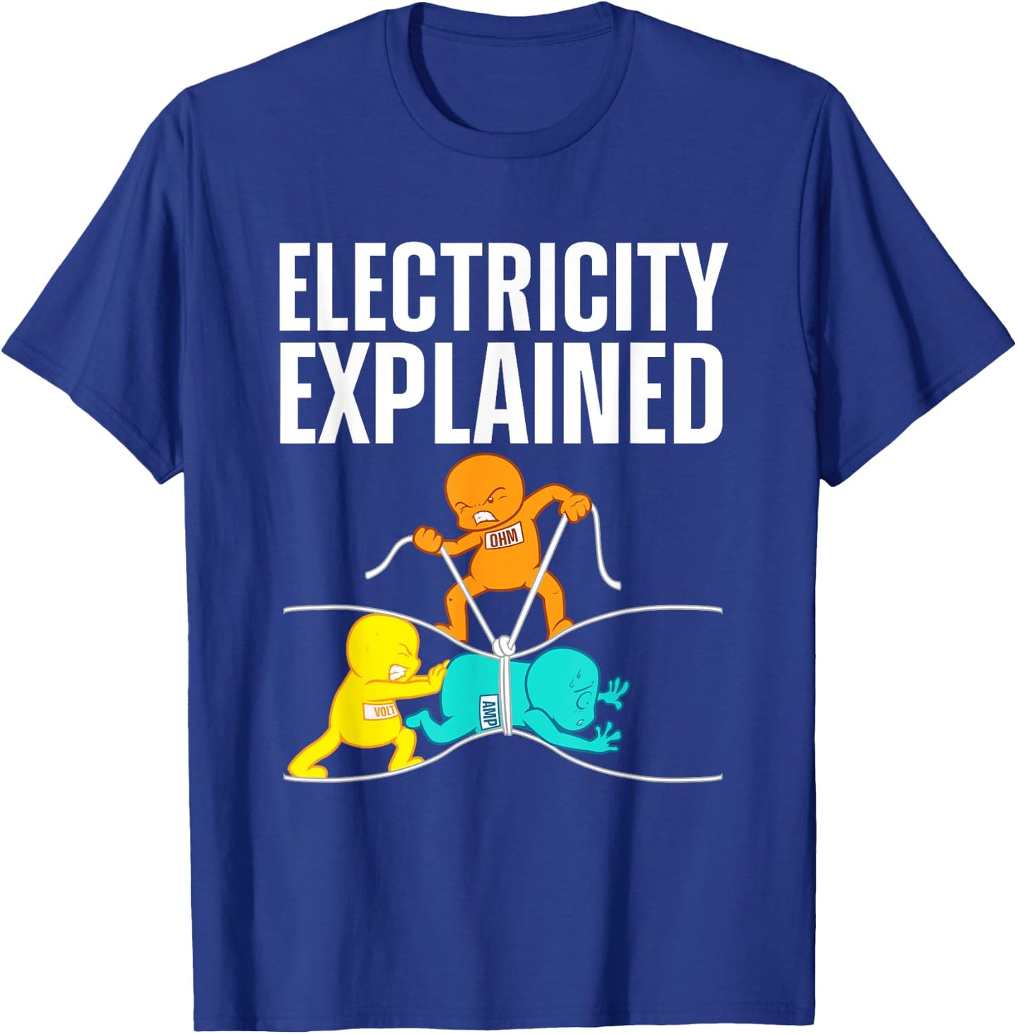 Funny Electrician Women Electricity Engineer Nerd T-Shirt - T-Shirt | Royal