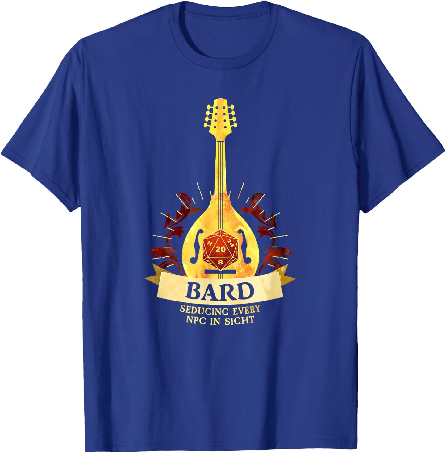Bard Fantasy RPG TRPG Gamer Class T-Shirt - T-Shirt | Royal
