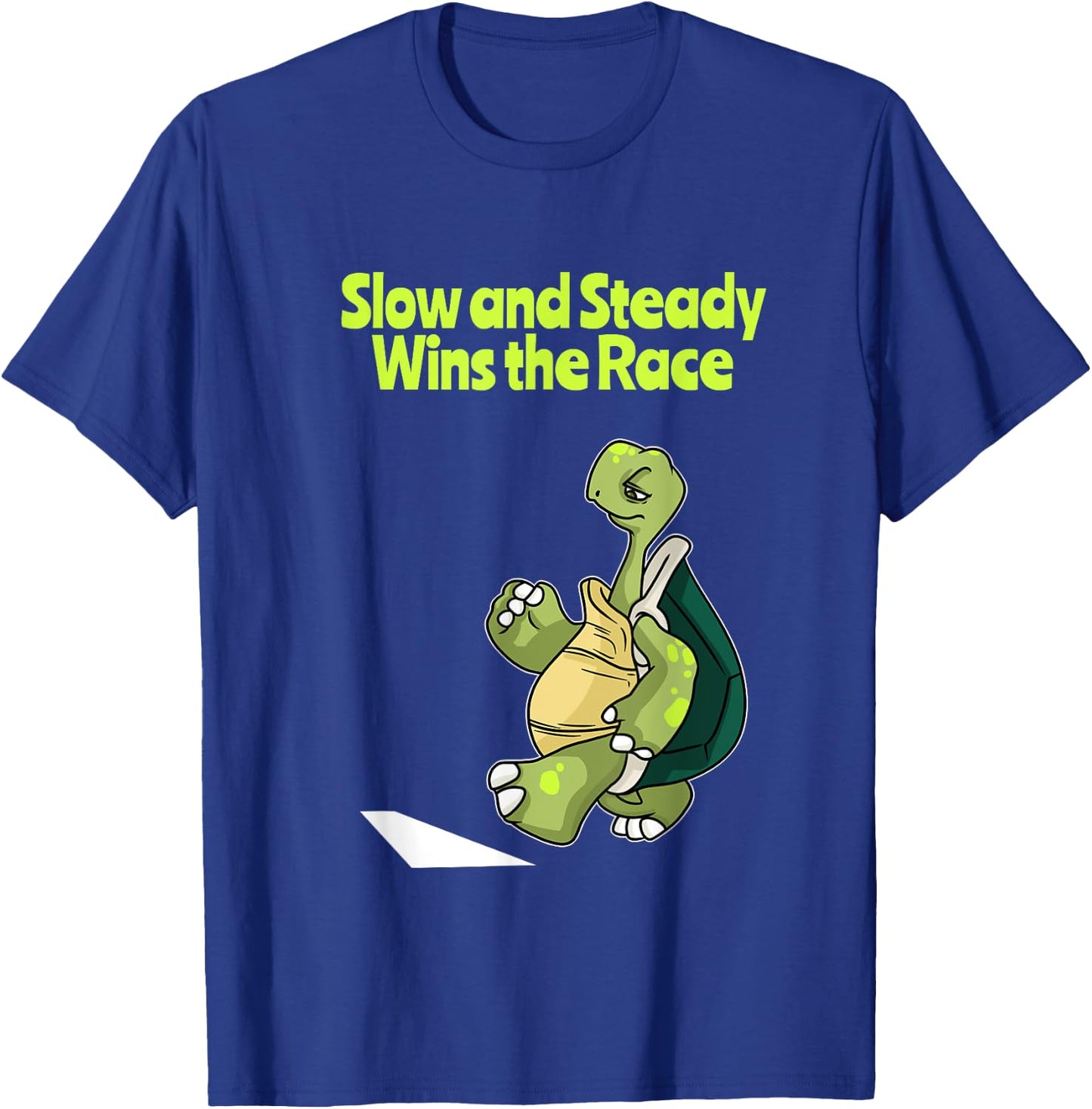 Slow And Steady Wins The Race Turtle T-Shirt - T-Shirt | Royal