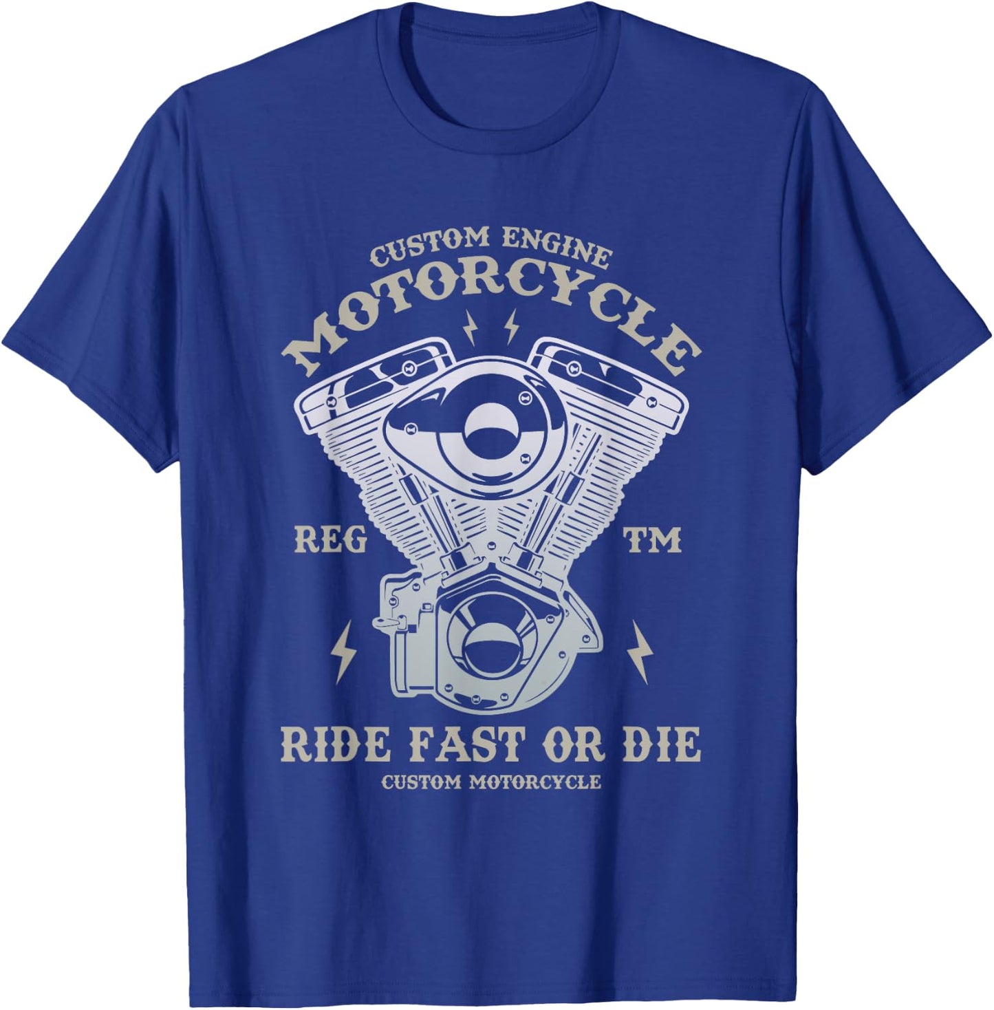 Motorcycle | Funny Motorcycle T-Shirt - T-Shirt | Royal