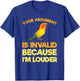 Funny Sun Conure Bird Lover Owner Gift I'm Louder T-Shirt - T-Shirt | Royal