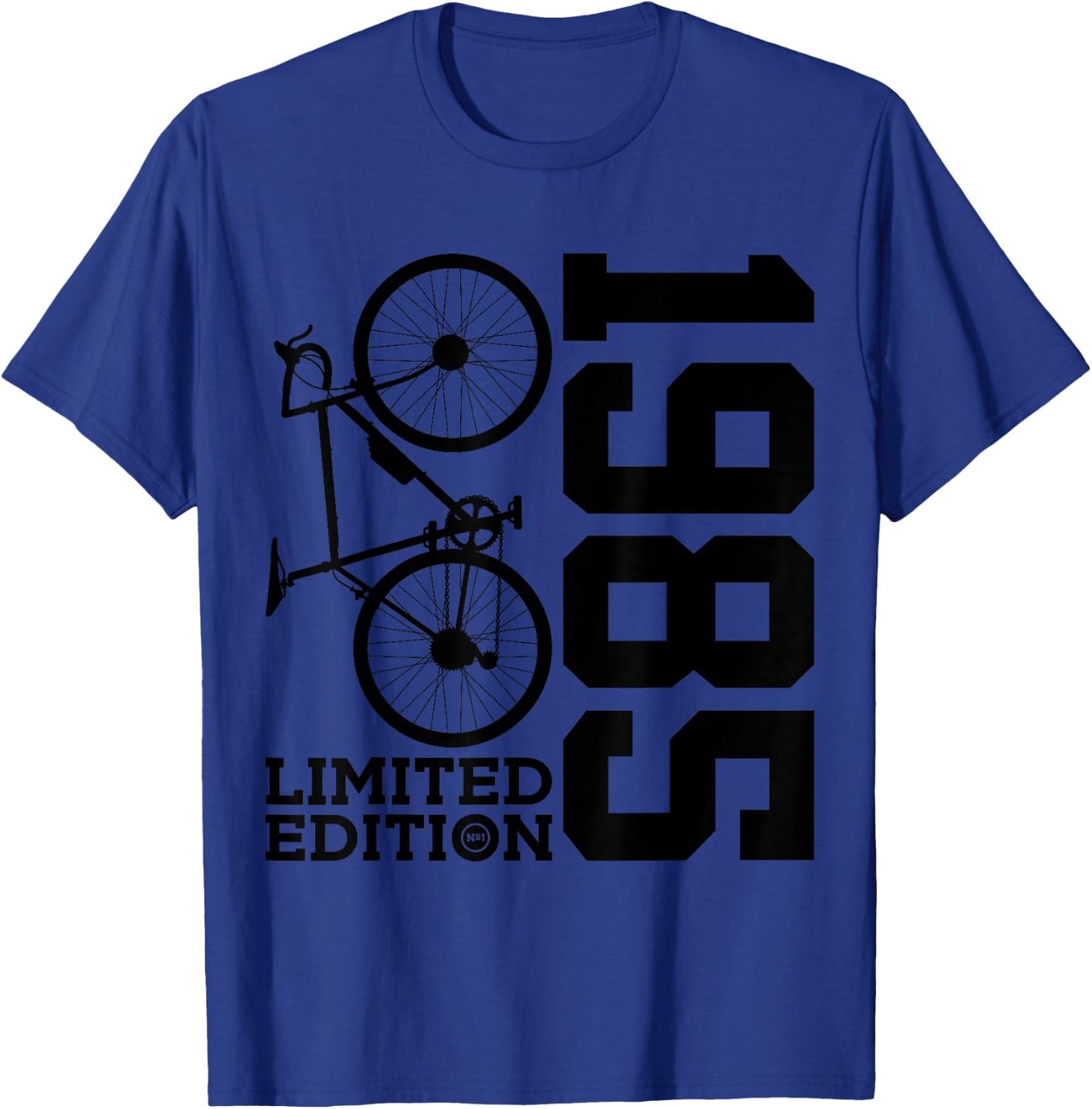 Cyclist 1985 Bike 41st Birthday Racing Bike T-Shirt - T-Shirt | Royal