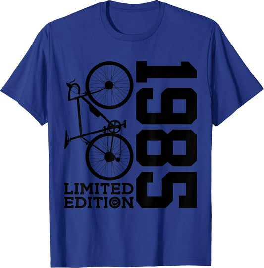 Cyclist 1985 Bike 41st Birthday Racing Bike T-Shirt - T-Shirt | Royal