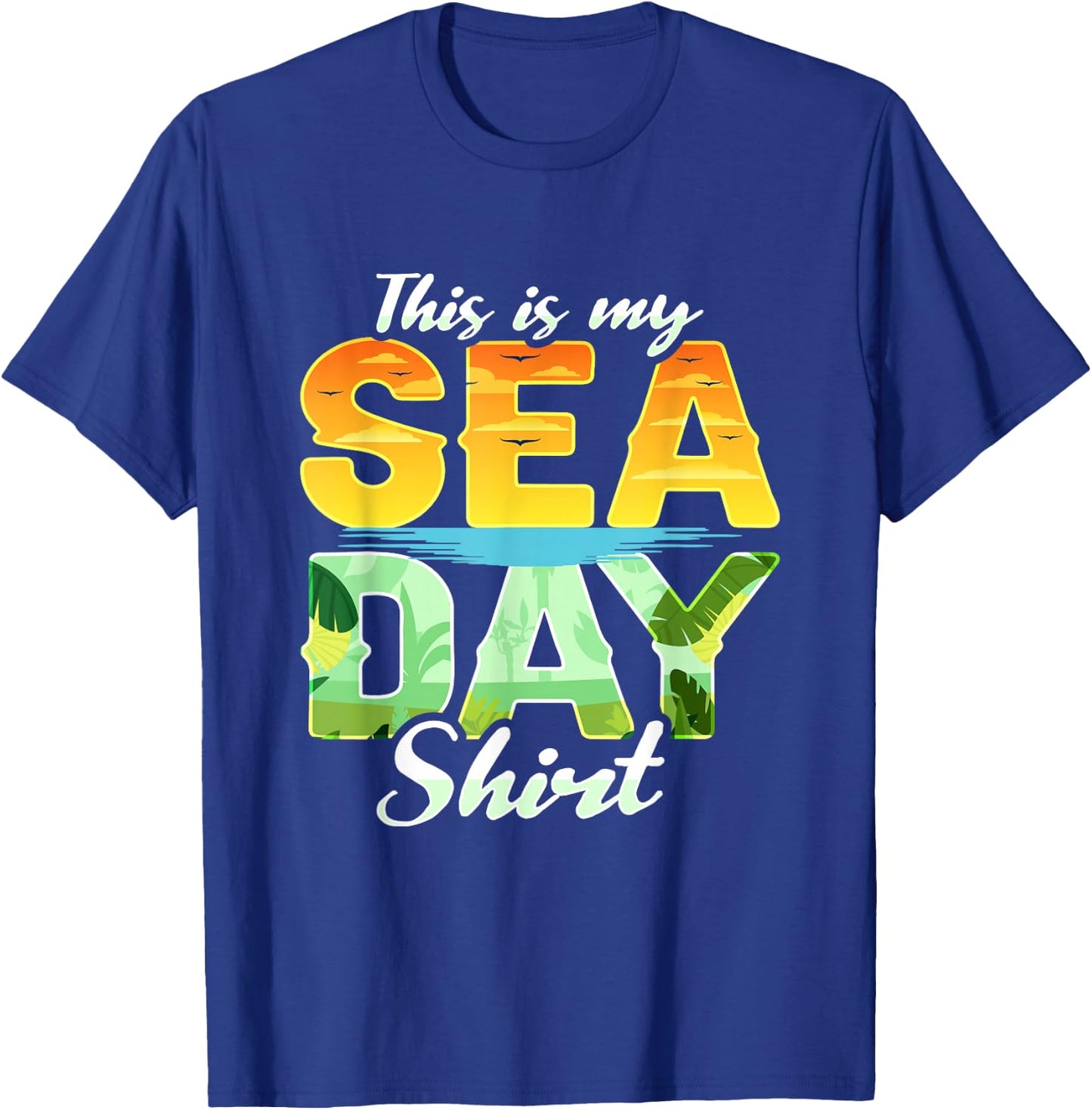 This Is My Sea Day Cruise Family Matching Cruising T-Shirt - T-Shirt | Royal