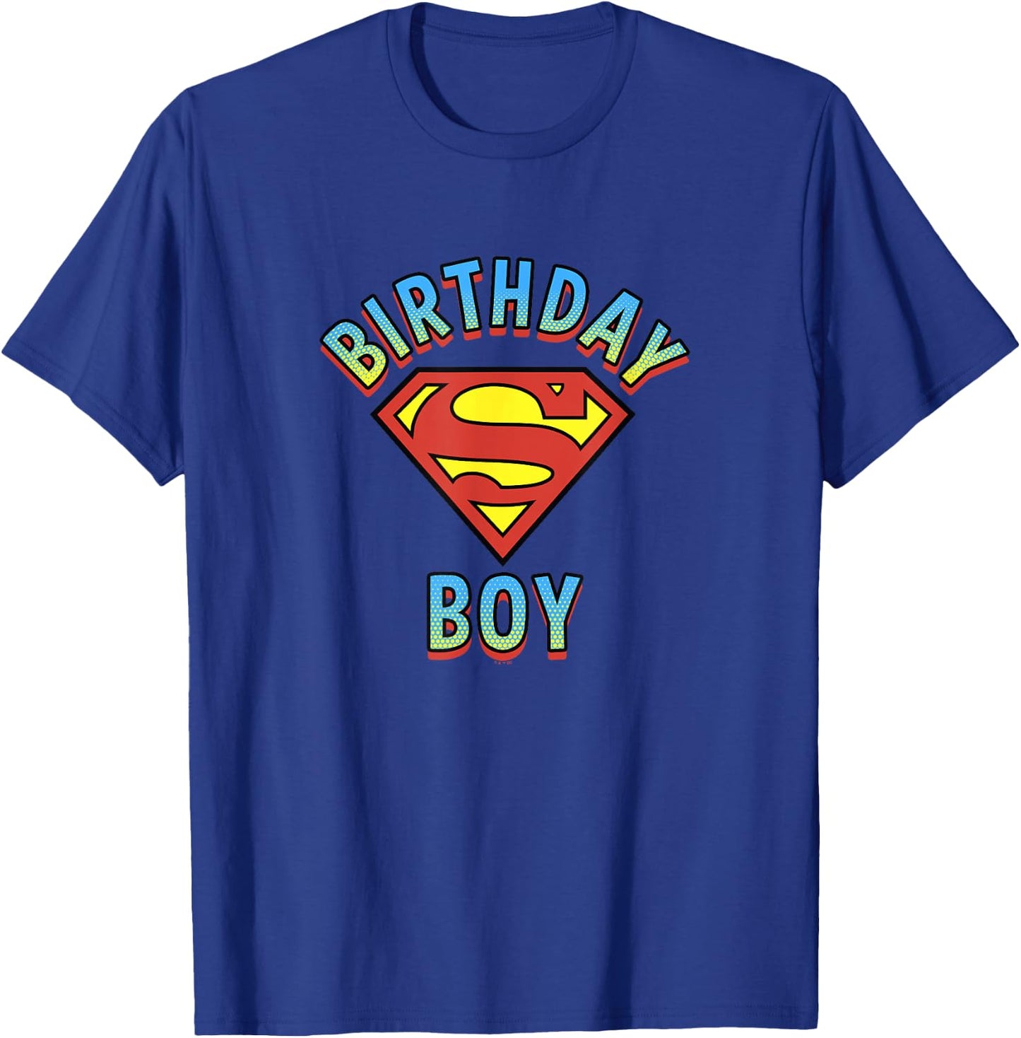 DC Comics Justice League Superman Birthday Boy T-Shirt - T-Shirt | Royal