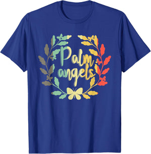 Palm Angels Butterfly Flower Lovers T-Shirt - T-Shirt | Royal
