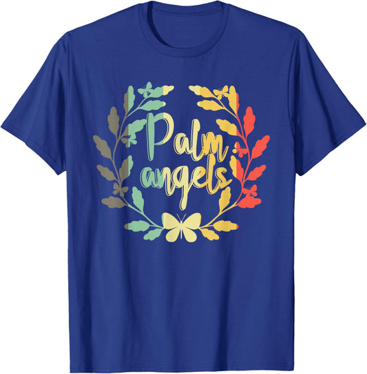 Palm Angels Butterfly Flower Lovers T-Shirt - T-Shirt | Royal
