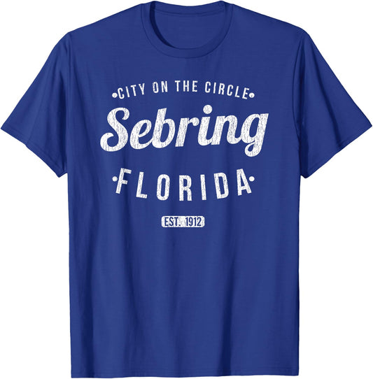 Sebring Florida Retro Vintage Souvenir FL Sebring T-Shirt - T-Shirt | Royal