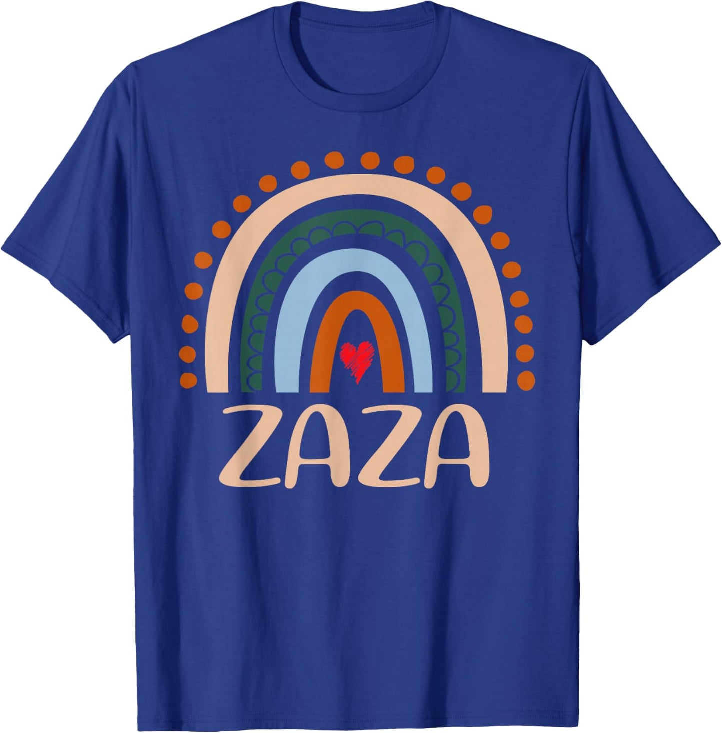 Zaza Rainbow Grandma Cute Mothers Day Funny Zaza T-Shirt - T-Shirt | Royal