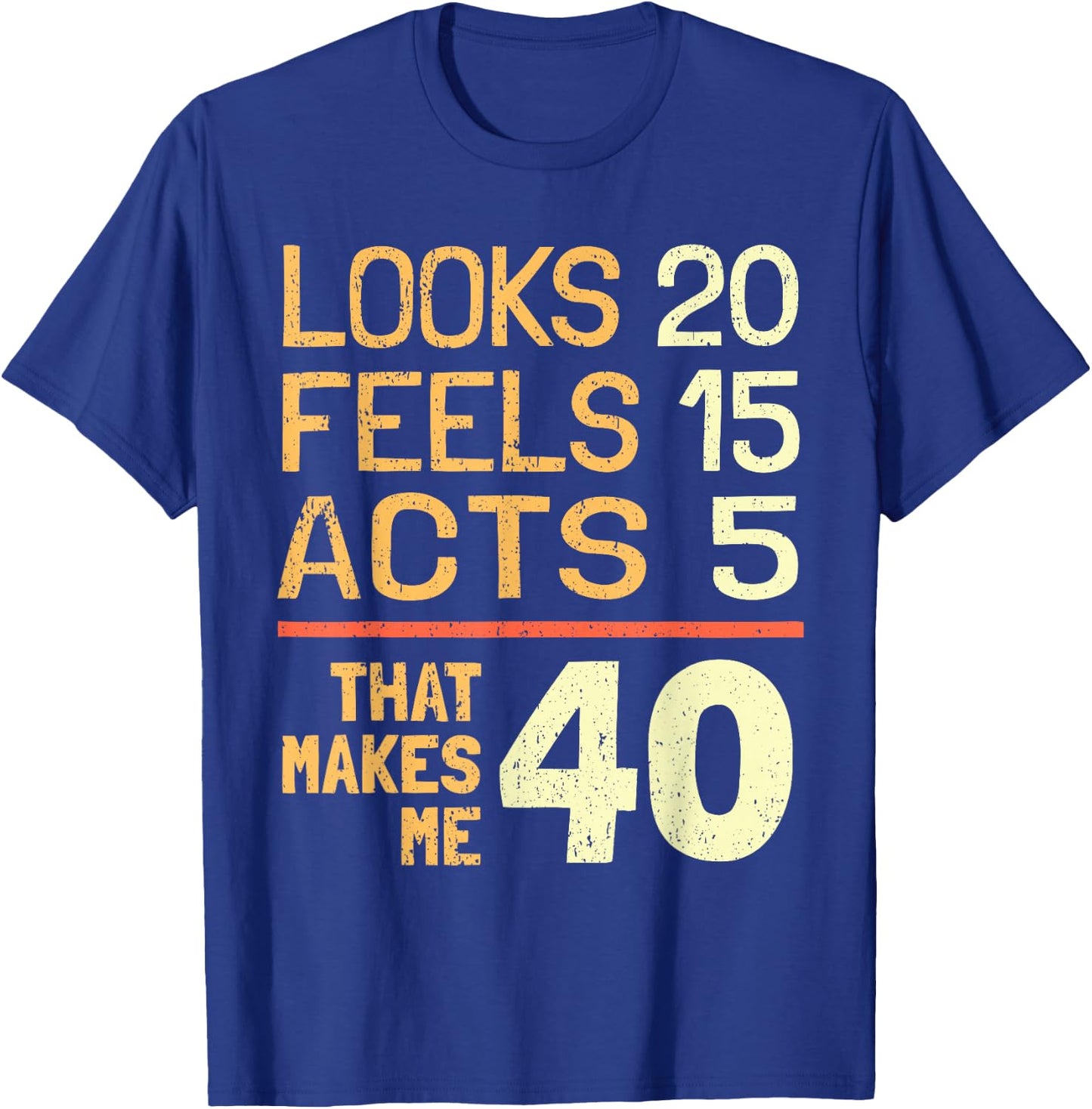 Hilarious 40th Birthday Idea I 40 Years T-Shirt - T-Shirt | Royal