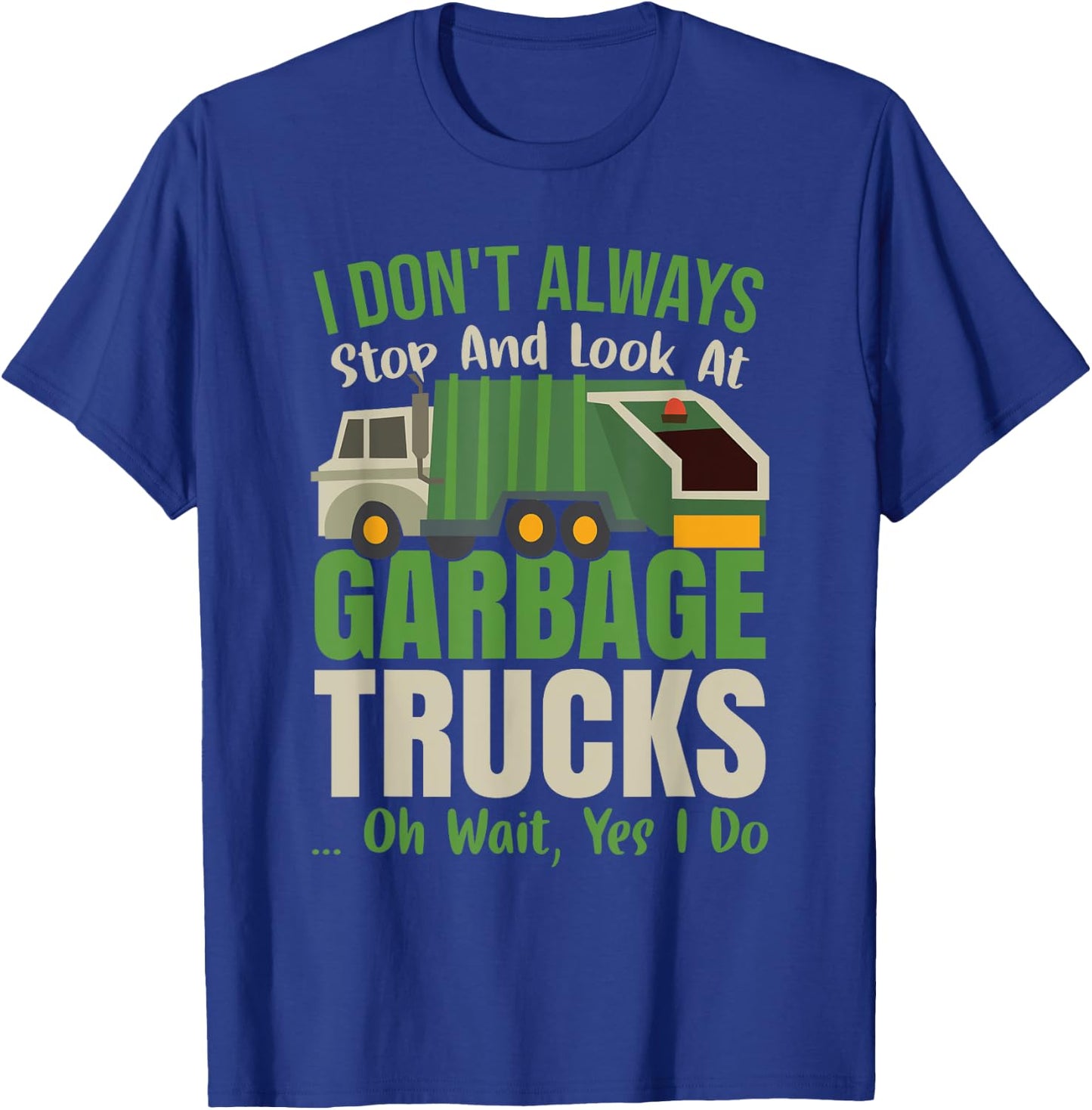Recycling Day Kids Funny Garbage Truck Toddler Recycle T-Shirt - T-Shirt | Royal