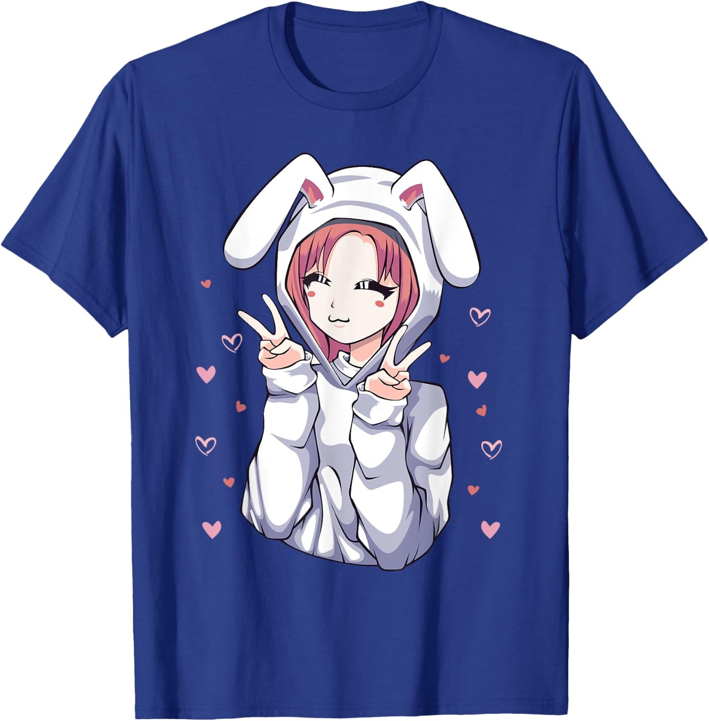 Anime Bunny Manga Girl Otaku for Teens T-Shirt - T-Shirt | Royal