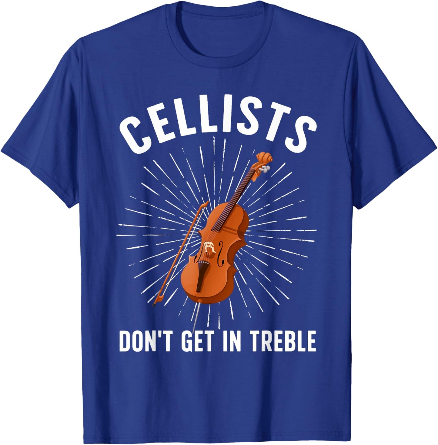 Best Cello Player Art Women Kids Cello Lover Cellist T-Shirt - T-Shirt | Royal