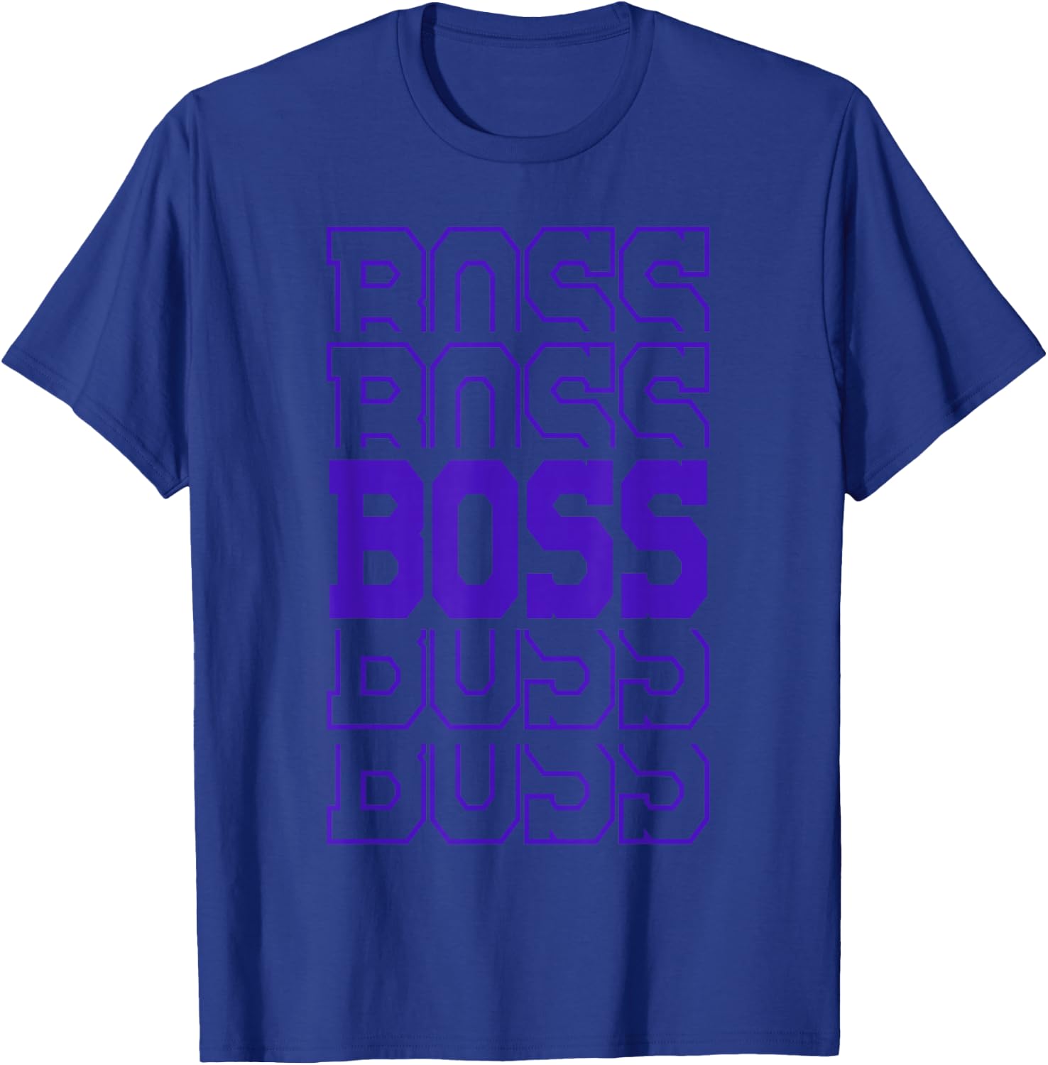 Cute Personalized Boss Birthday Matching Family T-Shirt - T-Shirt | Royal