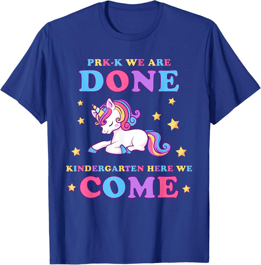 Girls Pre-K Graduation Magical Unicorn T-Shirt - T-Shirt | Royal
