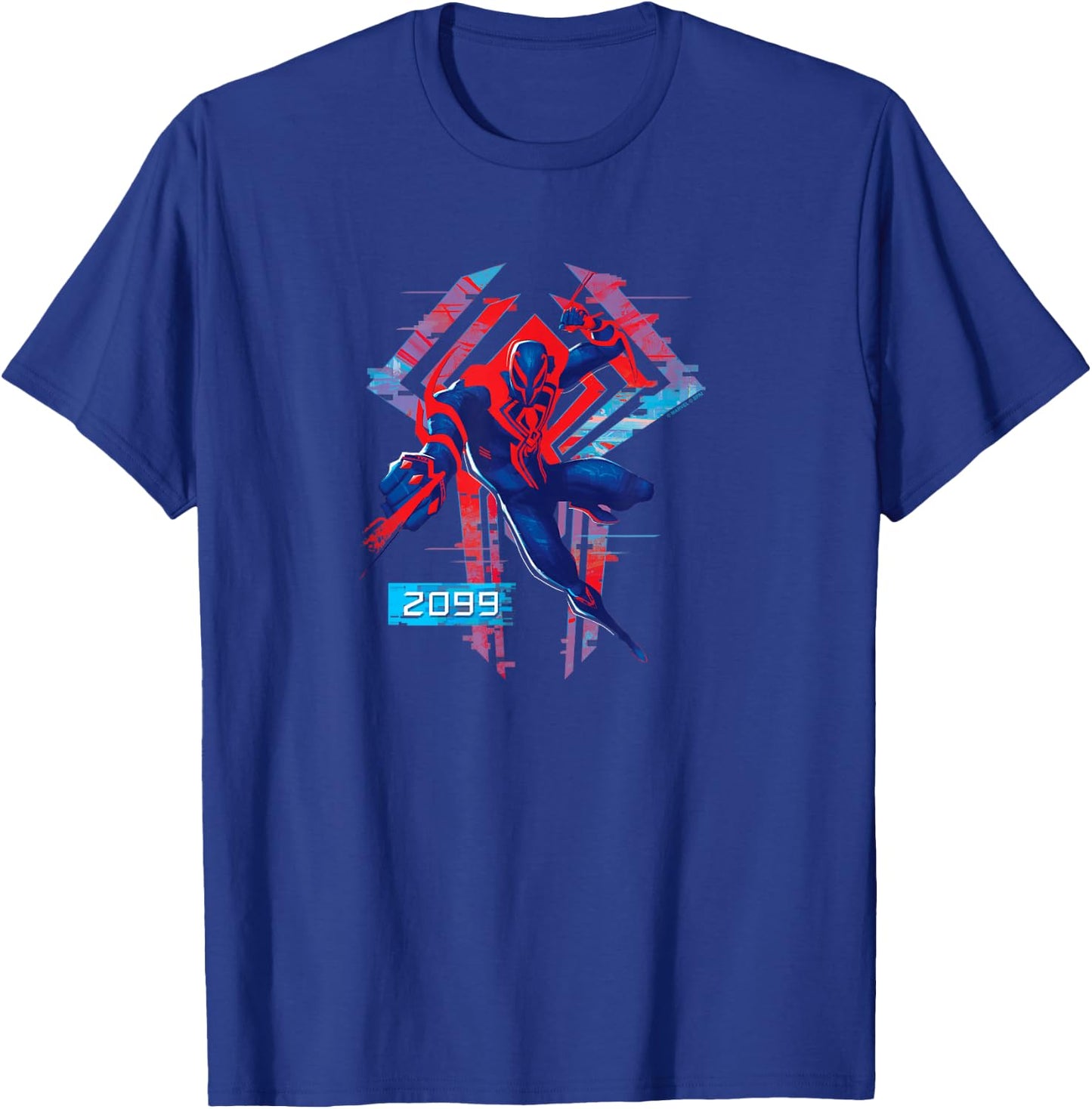 Marvel Spider-Man Across The Spider-Verse Part 1 2099 Logo T-Shirt - T-Shirt | Royal