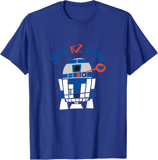 Kids Star Wars Classic Valentine's Day R2-D2 You R2 Cute Chibi T-Shirt - T-Shirt | Royal