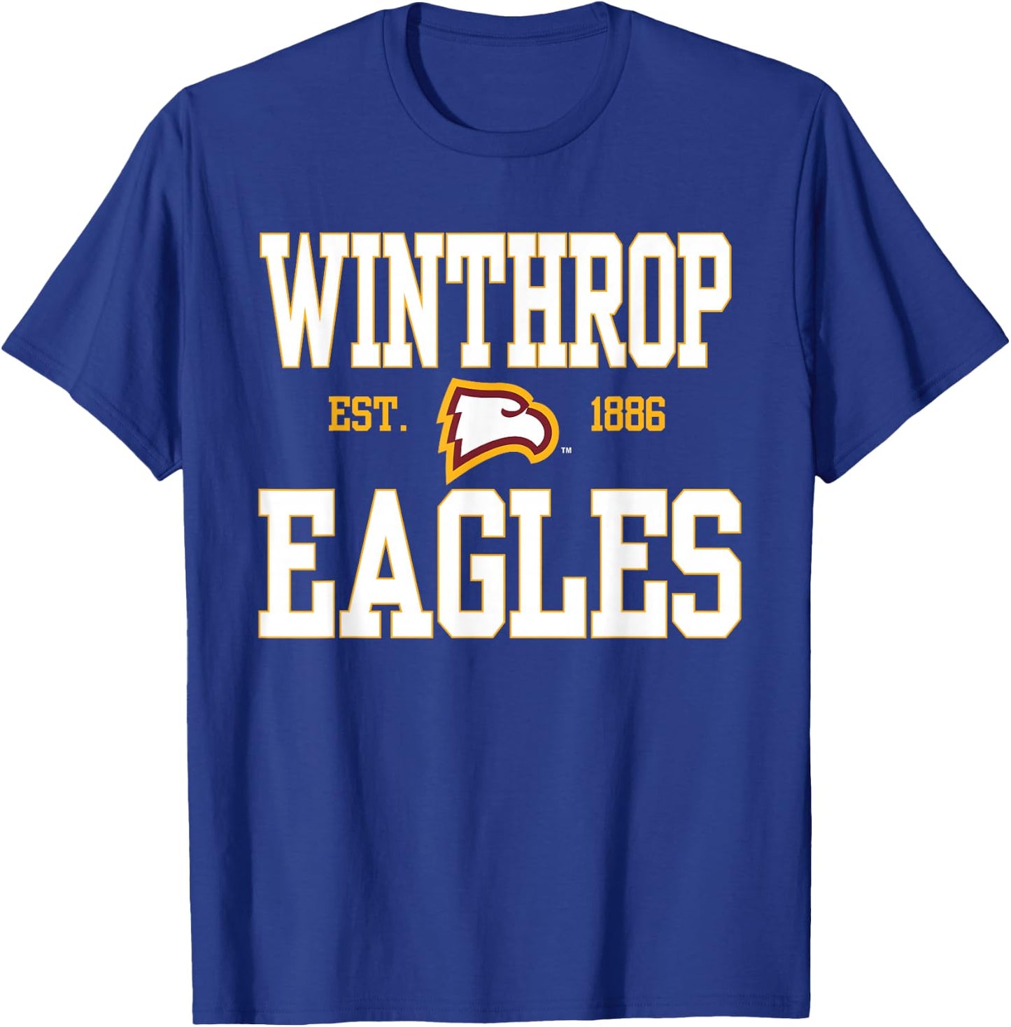 Winthrop Eagles | Official NCAA Merch | NCAFWNT01 T-Shirt - T-Shirt | Royal
