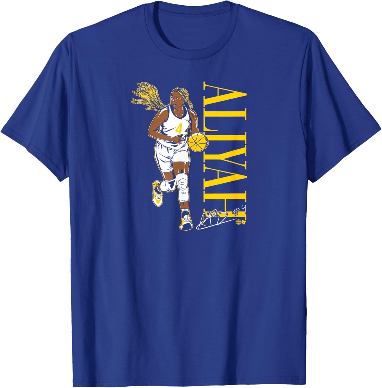 BreakingT Aliyah Boston Indiana Fever WNBA Player - Blue, Small T-Shirt - T-Shirt | Royal