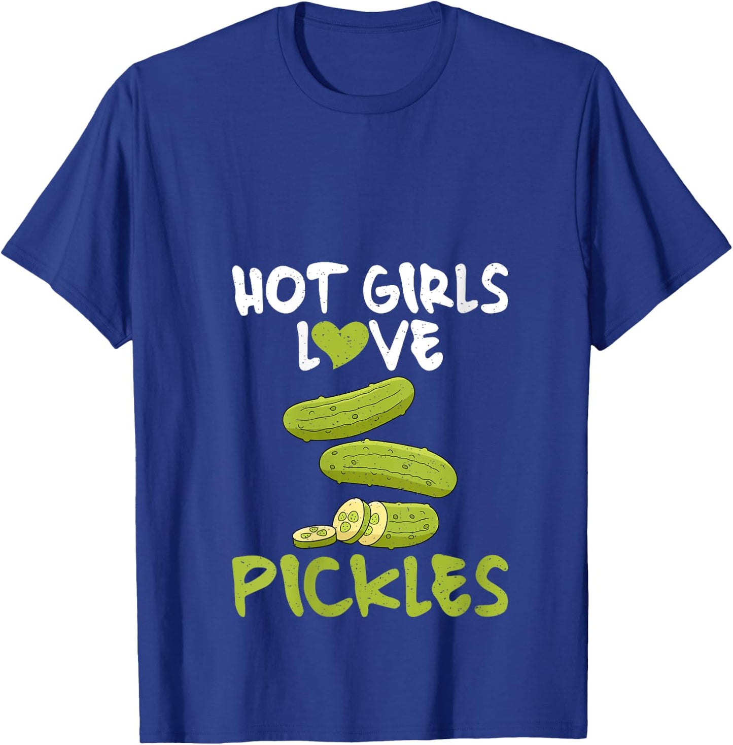 Hot Girls love Pickles V-Neck T-Shirt - T-Shirt | Royal