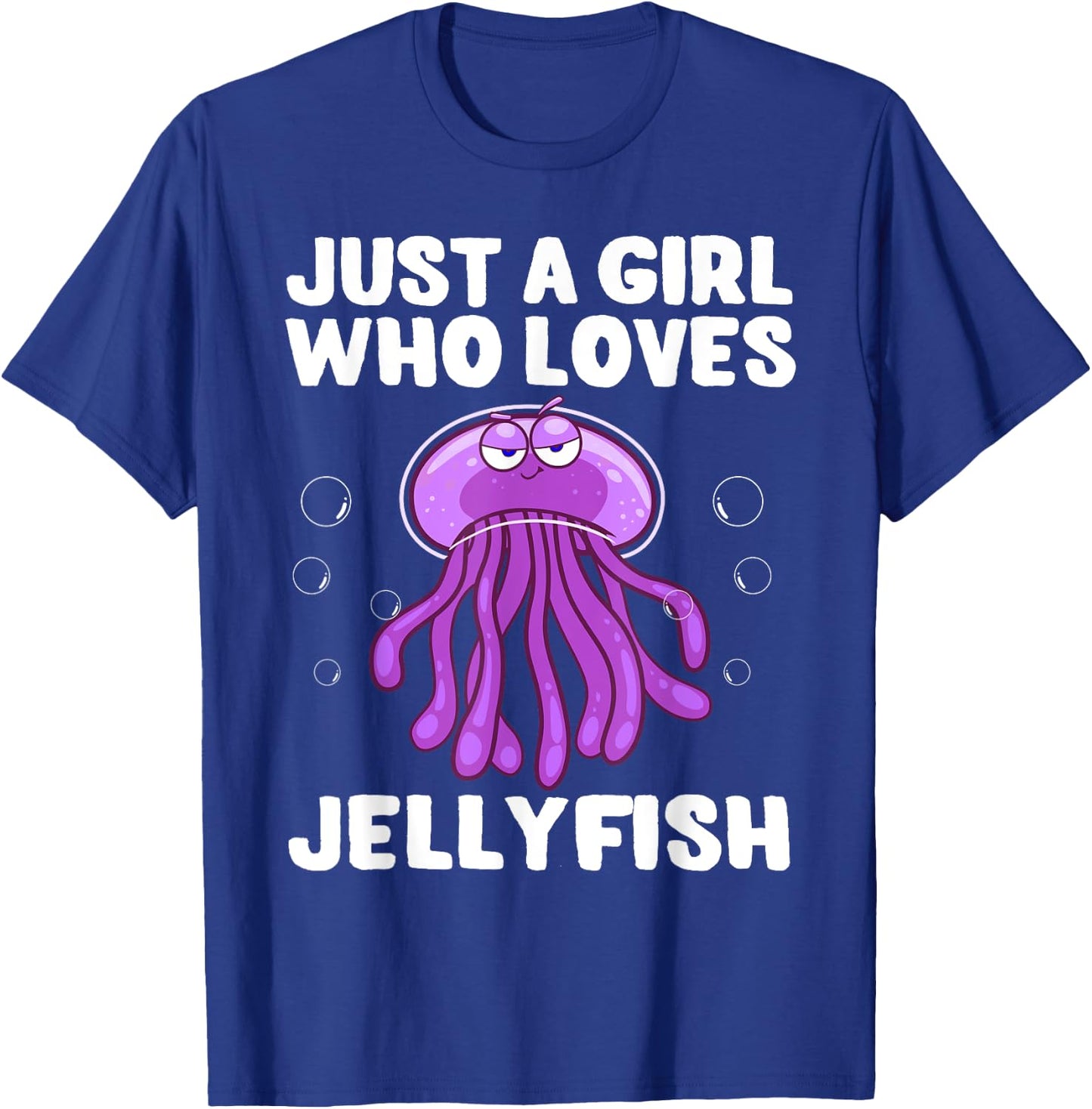 Funny Jellyfish Design For Girls Women Sea Jellies Lovers T-Shirt - T-Shirt | Royal