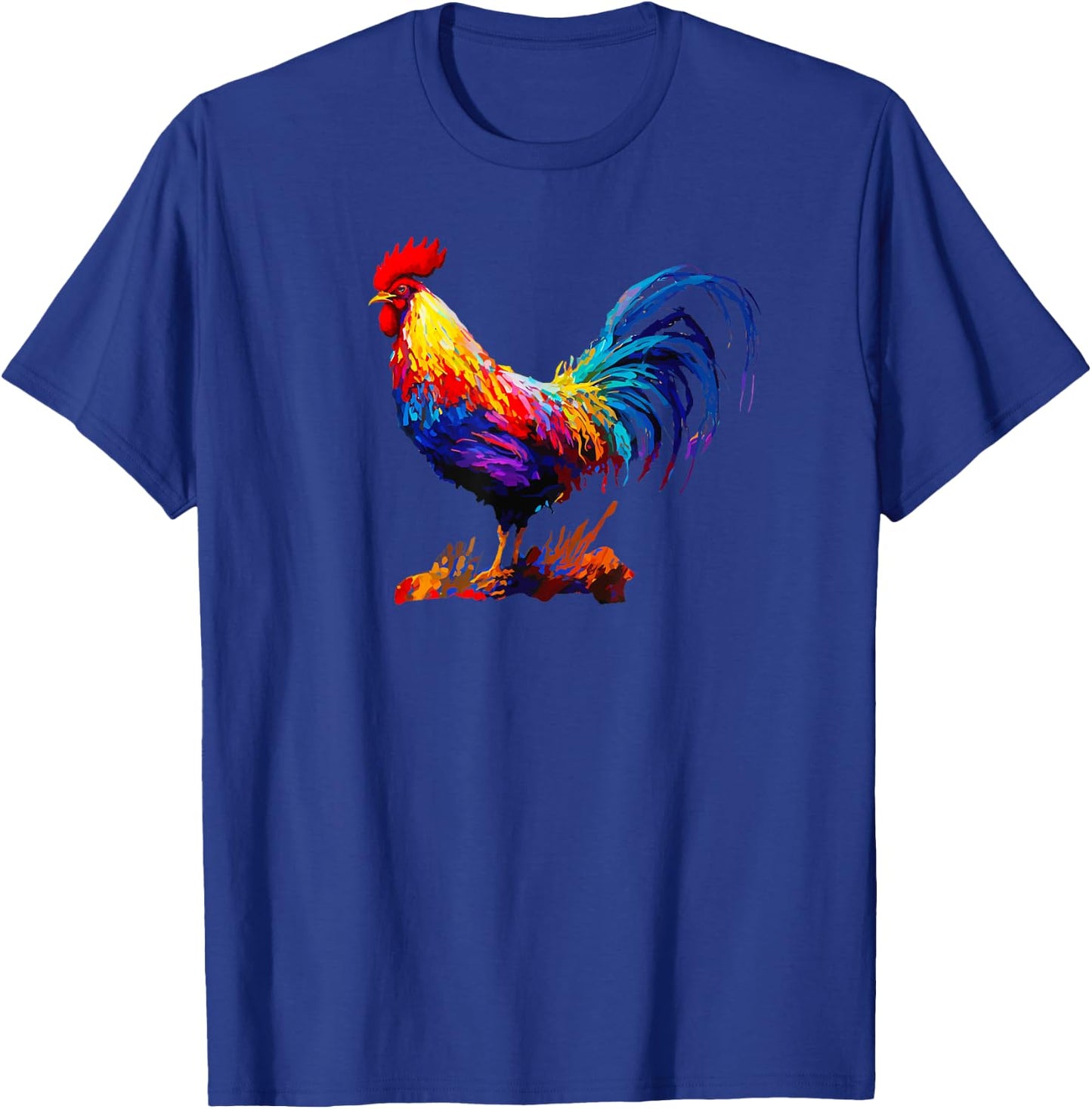 Rooster Country Decor Chicken Gallo Farm T-Shirt - T-Shirt | Royal