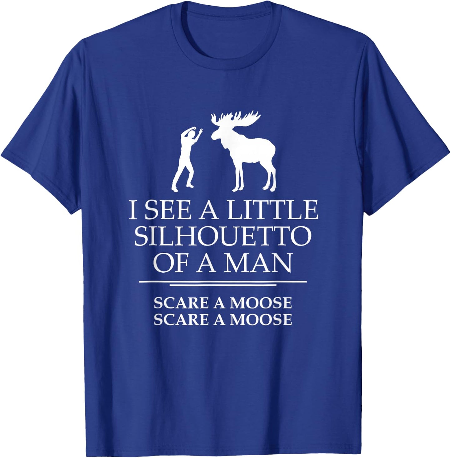 I see a silhouetto of a man T-Shirt - T-Shirt | Royal