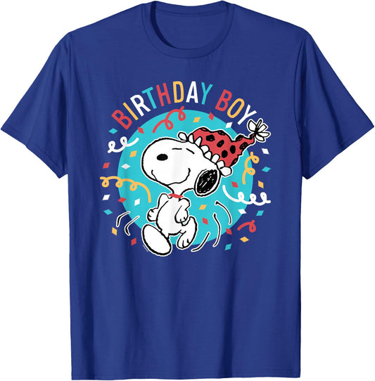 Peanuts - Birthday Boy T-Shirt - T-Shirt | Royal