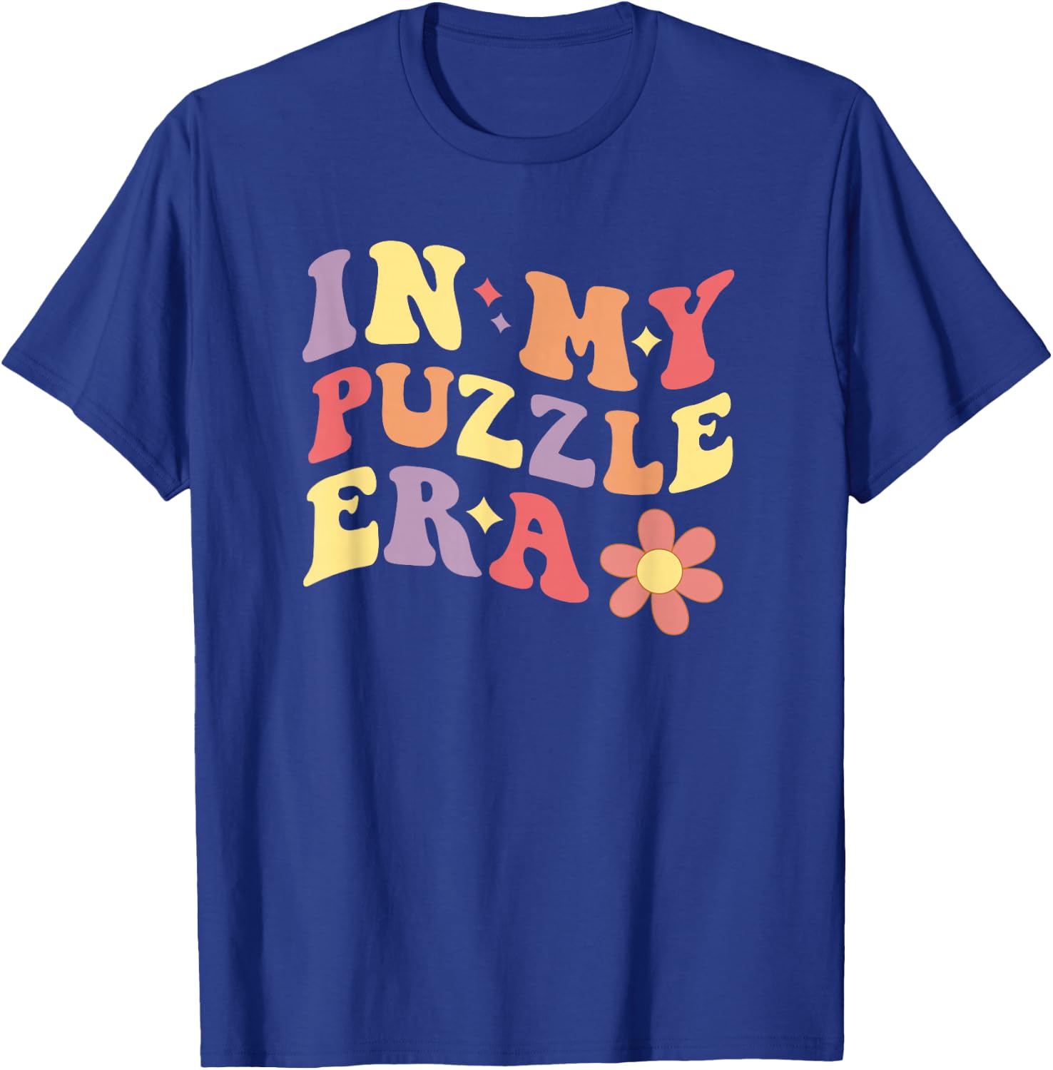 In My Puzzle Era Funny Jigsaw Puzzle - Black, Multicolor - Women's -Adults - Small - Short Sleeve - - Classic Fit - Cotton 65%, Polyester 35% T-Shirt - T-Shirt | Royal