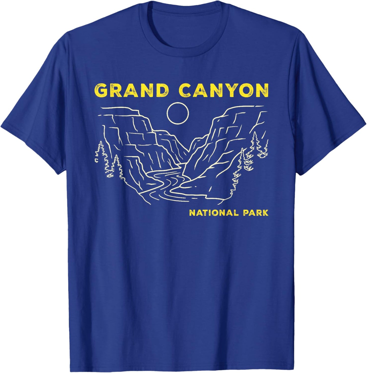 Retro Grand Canyon National Park Arizona Hiking T-Shirt - T-Shirt | Royal