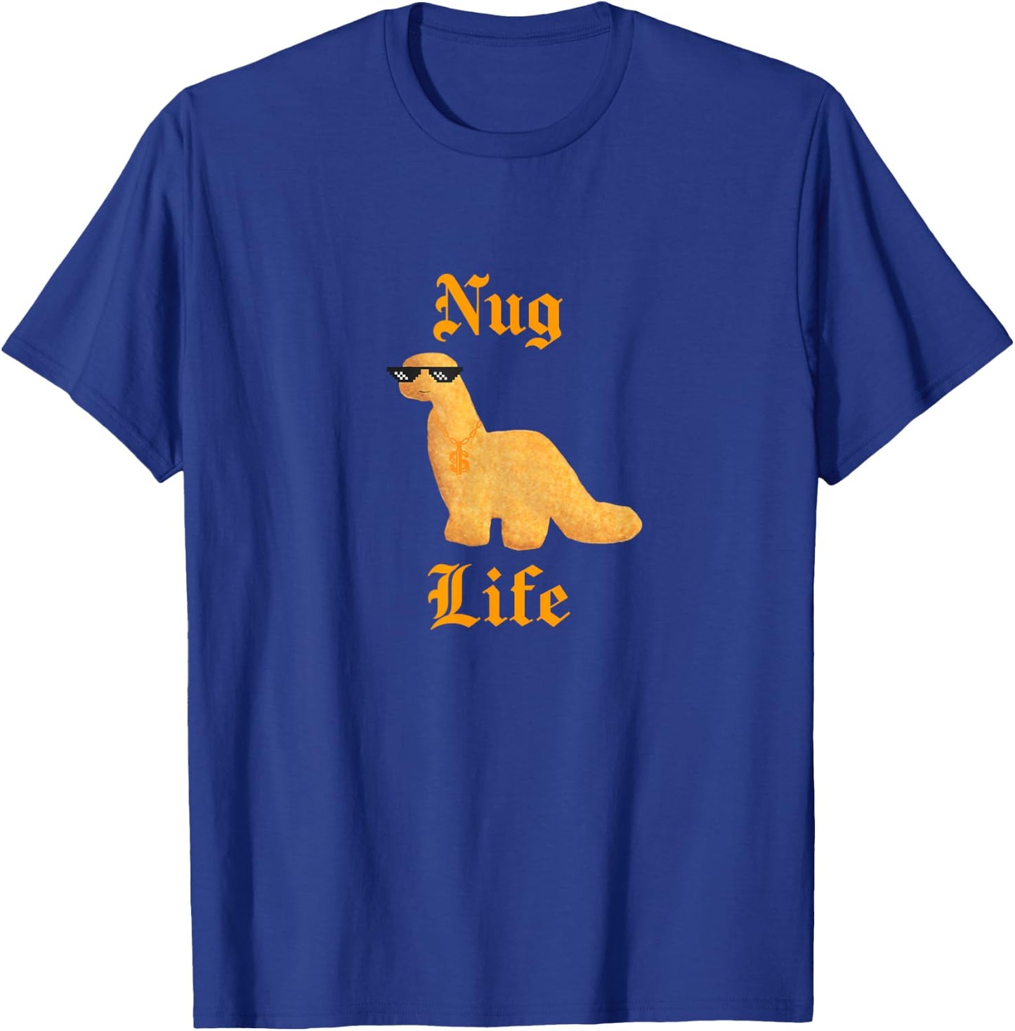 Nug Life Dino Nuggs Dino Chicken Nuggets Dinosaur Nugget T-Shirt - T-Shirt | Royal