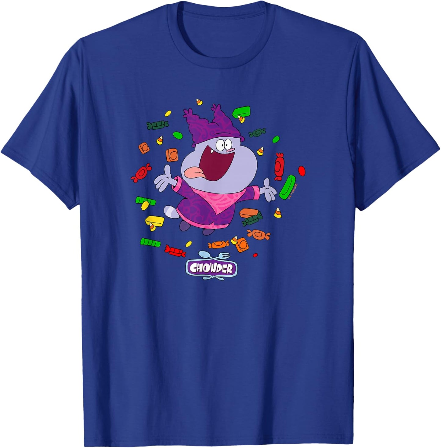 Chowder Halloween Candy Explosion T-Shirt - T-Shirt | Royal