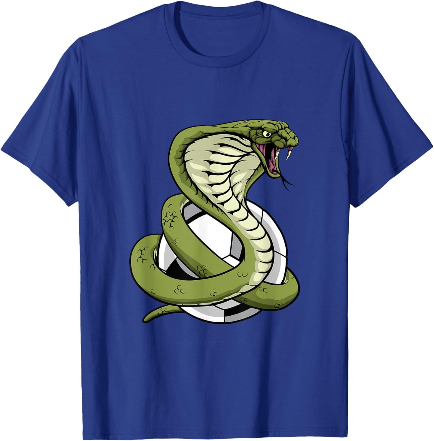 Cobra Snake Soccer Football Animal Team Mascot T-Shirt - T-Shirt | Royal