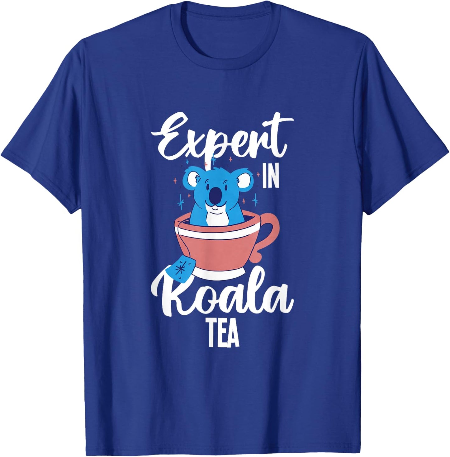 Expert in Koala Tea Pun Quality Control Manager Specialist T-Shirt - T-Shirt | Royal