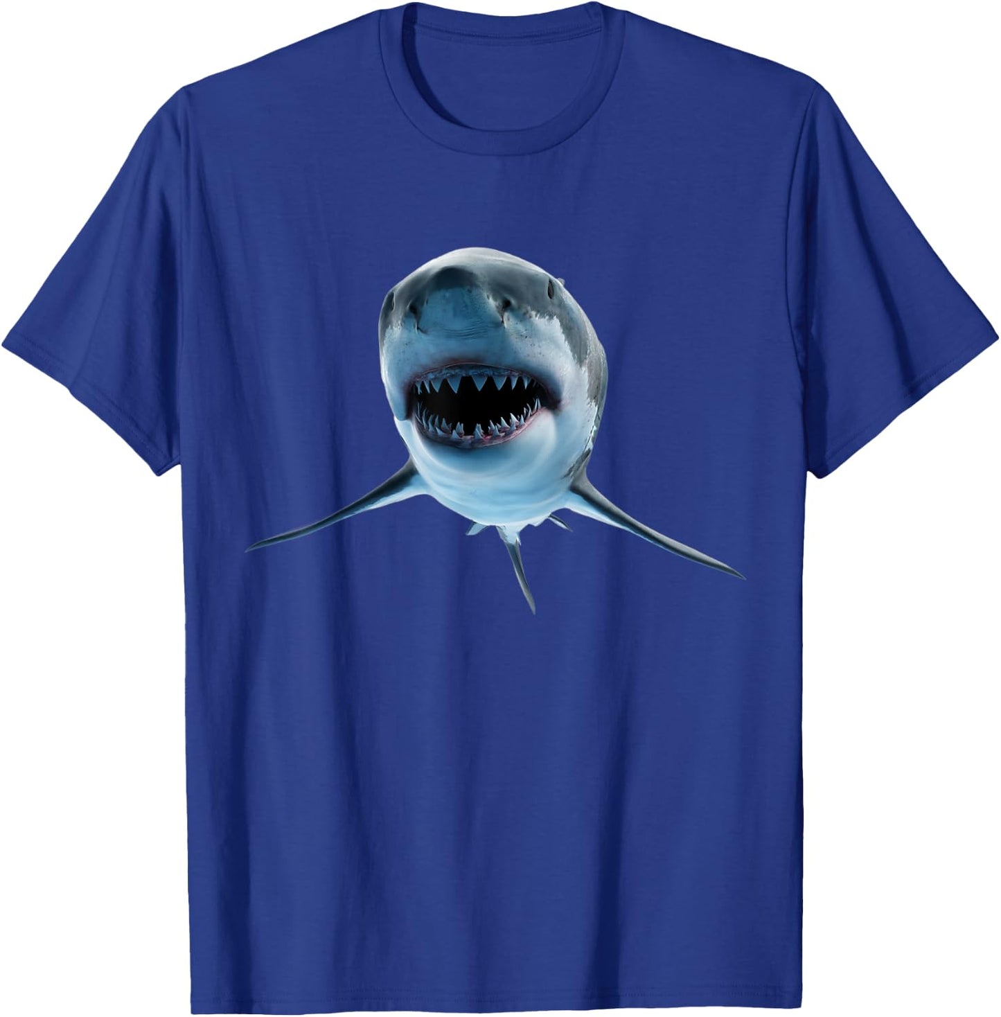 realistic great white shark for lovers of Fish and Ocean T-Shirt - T-Shirt | Royal
