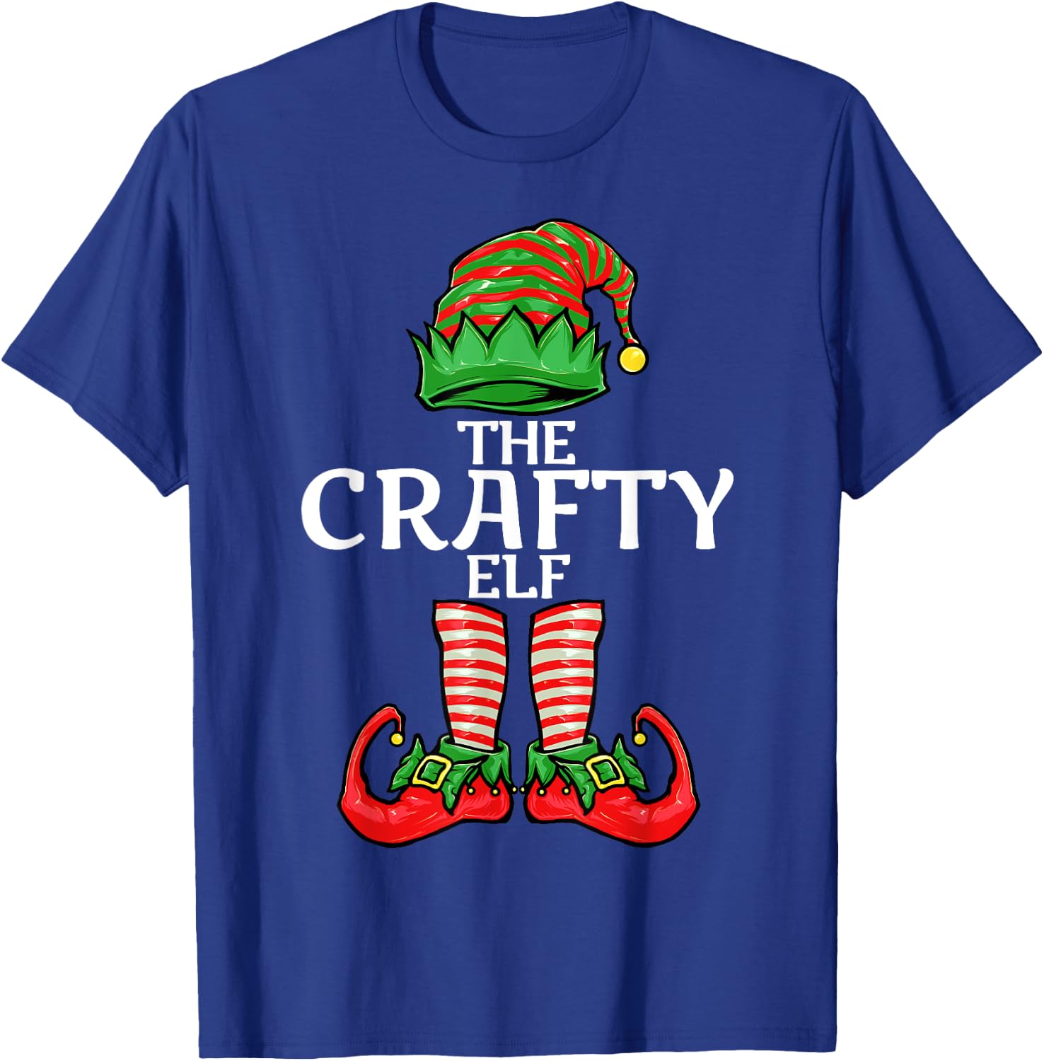 Crafty Elf Christmas Family Matching Group T-Shirt - T-Shirt | Royal