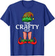 Crafty Elf Christmas Family Matching Group T-Shirt - T-Shirt | Royal