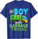 Garbage Truck - This Boy loves Garbage Trucks T-Shirt - T-Shirt | Royal