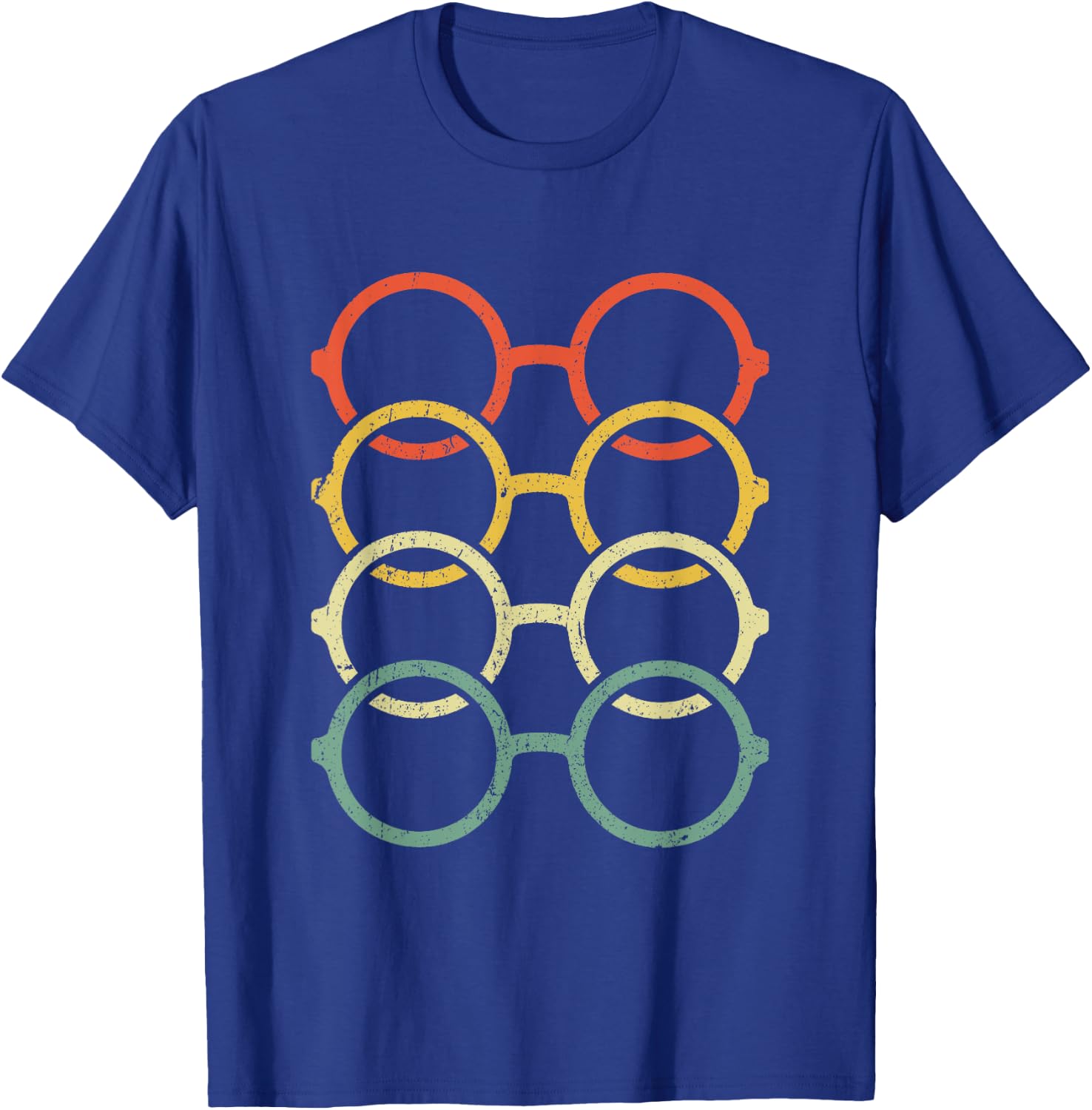 Retro Glasses Vintage Eye Glass Doctor Optician Optometrist T-Shirt - T-Shirt | Royal