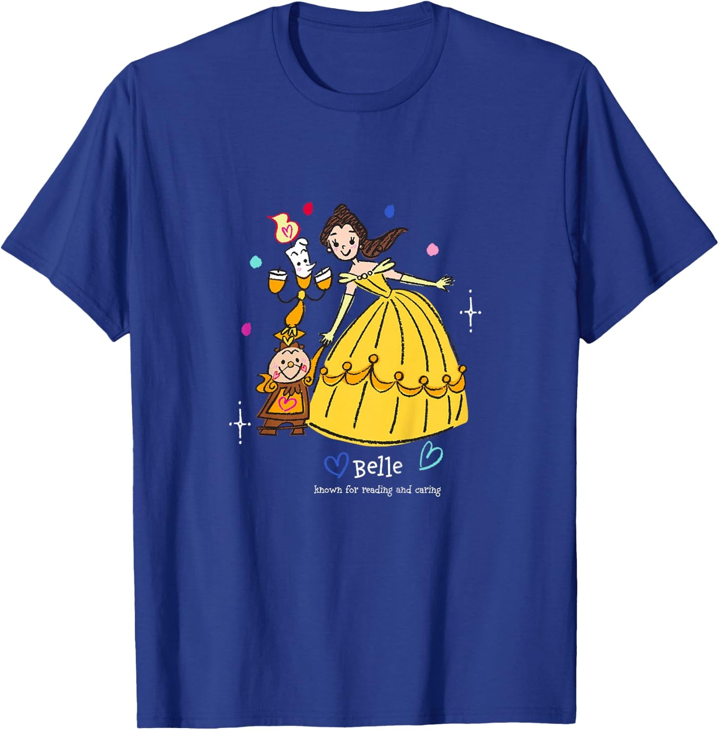 Kids Disney Beauty and the Beast Belle Cogsworth & Lumiere Youth T-Shirt - T-Shirt | Royal