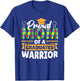 Proud Mom Of A Graduated Warrior Autism Awareness Graduation T-Shirt - T-Shirt | Royal