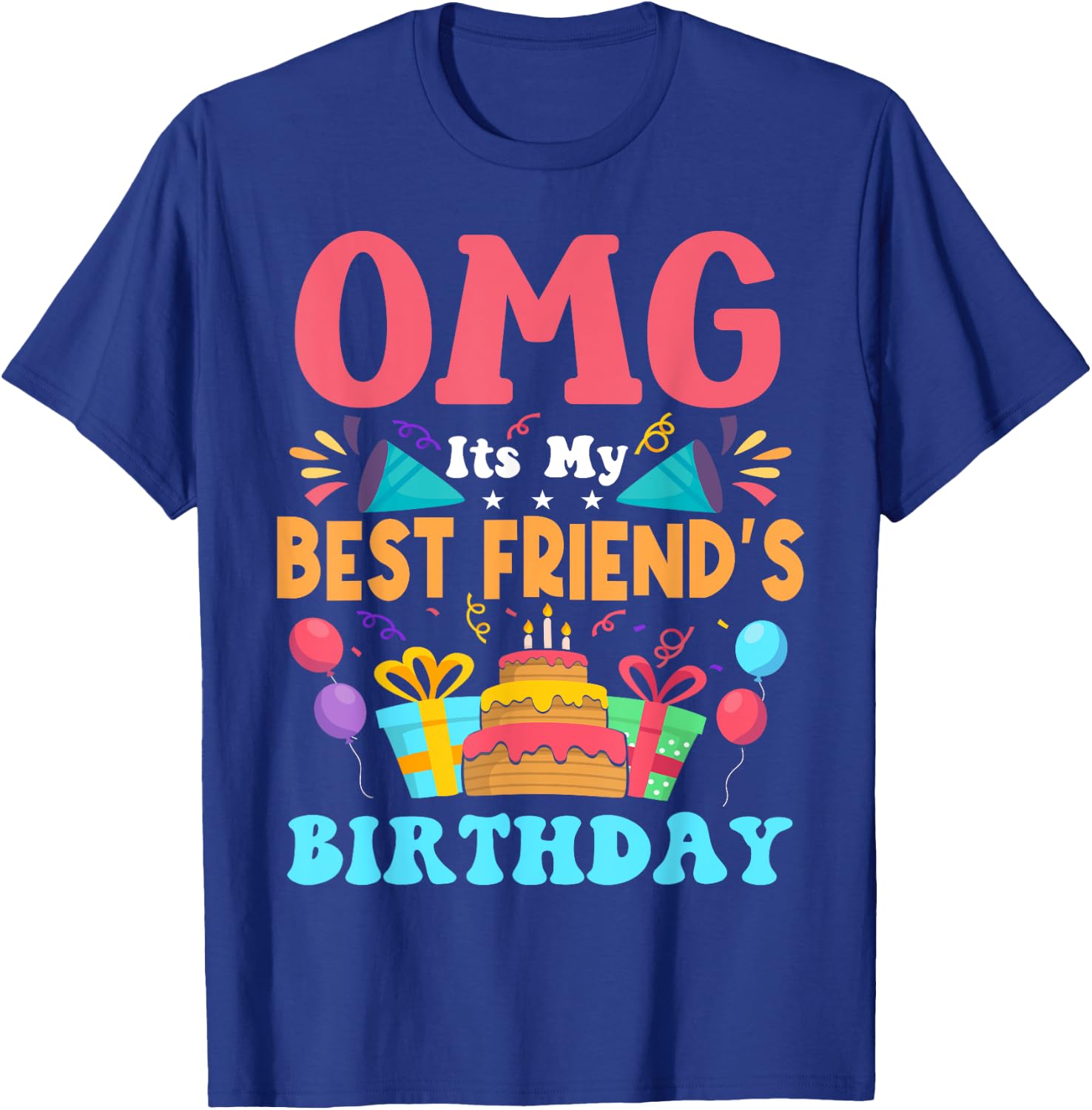 It's My Birthday Best Friend Gift Family Happy Birthday T-Shirt - T-Shirt | Royal